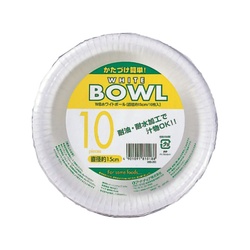 紙皿 WBホワイトボール 15cm 10枚入 アートナップ