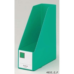 ＧボックスＰＰ　Ａ４縦　収納幅１００ｍｍ　緑