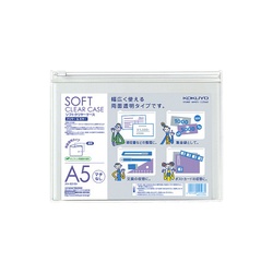 ソフトクリヤーケース〈クリヤー＆カラー〉Ａ５　透明