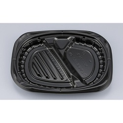 シーピー化成 弁当容器 CBFまろん7-2 黒 本体