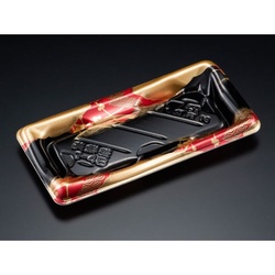 リスパック 寿司容器 美鮮盛 1-4B れいめい赤 本体