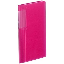 カードホルダー＜ノビータ＞１８０名用　桃×１０冊