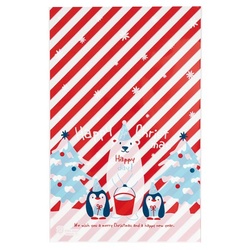 テープ無 OPP袋 クリスマススノーベア OPPギフトバッグ-3(50枚) ヘッズ