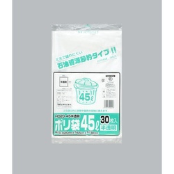ハイデンごみ袋 ポリ袋 HD20-45 半透明 30枚入 福助工業