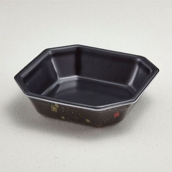 弁当容器 SB-15(本体)耐熱黒まきえ内黒 青葉紙業