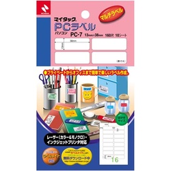 マイタックＰＣラベル　ＰＣ−７　１６片　１０枚