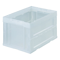 【廃番商品】ＴＲＵＳＣＯ オリコン α折りたたみコンテナ 50L 透明 CRS50N