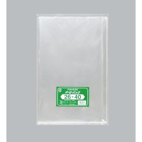 テープ無 OPP袋 オーピーパックC No.26-40 100枚入 福助工業