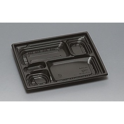 弁当容器 巧膳23-20-6H 黒 福助工業