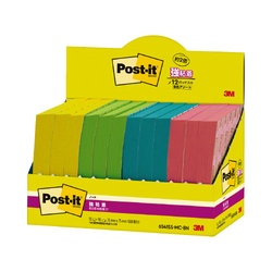 強粘着マルチカラー８　７５×７５　４色　１２冊