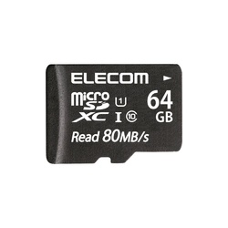 ｍｉｃｒｏＳＤＸＣカード　６４ＧＢ　防水　黒