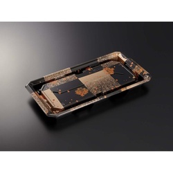 中央化学 寿司容器 HS澄板28-14 箔絵BK-BK 本体