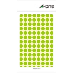 特殊ラベル　丸型　９ｍｍ径　蛍光緑