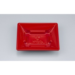 シーピー化成 どんぶり容器 BFツイスト17-14浅 朱 本体 発泡