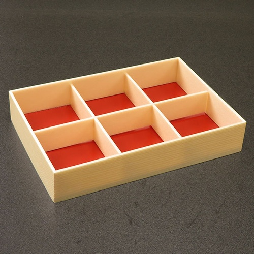 折箱 創作膳 80-55 6A 関東杉 共蓋付 アライ