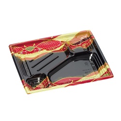 弁当容器 巧膳23-20-2H 紅蘭 福助工業