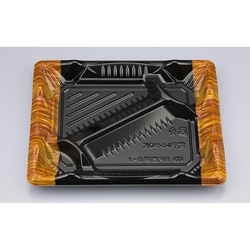 シーピー化成 弁当容器 BF恵味8-1 グリル木目 本体(N)