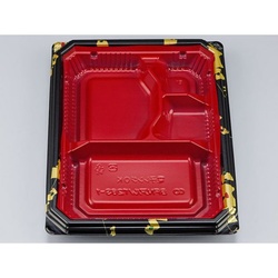 シーピー化成 弁当容器 BFNアルバ28S-1 輪島内赤 本体 発泡