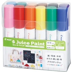 水性マーカー　ジュースペイント　中字１２色セット