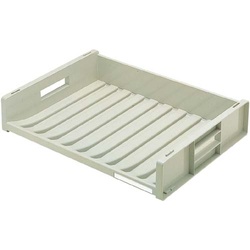 スタッキングトレー　Ｂ４サイズ　ライトグレー