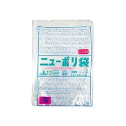 福助工業 ローデンポリ袋 ニューポリ袋 003 No.12 ひも付 100枚