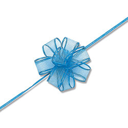 【廃番商品】ワンタッチフラワーリボン １７×２０ ミズ