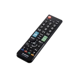 ＴＶリモコン　１２メーカー対応　Ｍ　ブラック