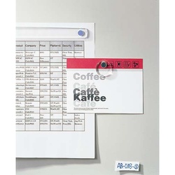 強力カラーマグネットクリヤー４０ｍｍ　２個入　青