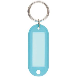 キーホルダー型名札両面大ＰＰ製４２×１７水×１０