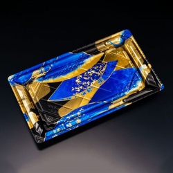 リスパック 寿司容器 バイオPS 美枠寿司 2-5B せんれい青 本体