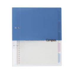 プリントもとじやすい２穴バインダー　Ｂ５　青