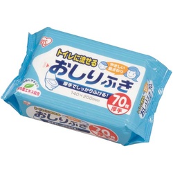 ウェットティッシュ　流せるおしりふき　７０枚×３０