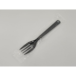 アサヒ徳島 使い捨てフォーク＃160 黒 単袋入