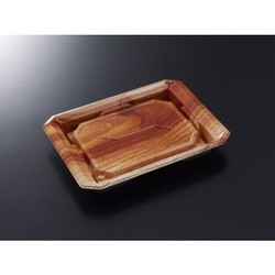 中央化学 寿司容器 HS澄板18-14 つきBR-BK 本体