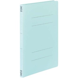フラットファイルＶ樹脂とじ具　Ａ４縦　青　１００冊