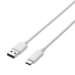 ＵＳＢ２．０ケーブル（Ａ−Ｃ）　２．０ｍホワイト