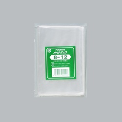 福助工業 テープ無 OPP袋 オーピーパック テープなし 8-12 100枚入