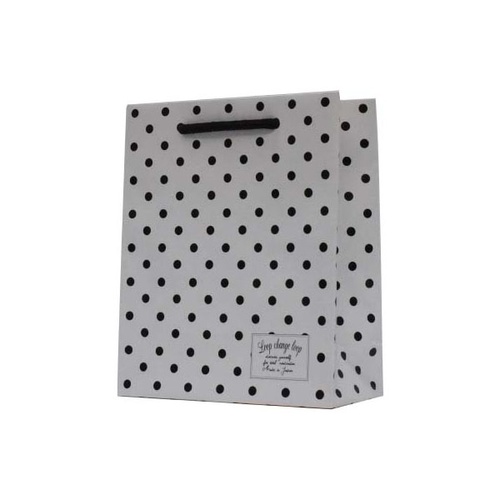 紙手提袋 マリリンドット(SS) NO.3 ホワイト マツシロ