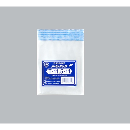 テープ有 OPP袋 オーピーパックC T-11.5-11 100枚入 福助工業