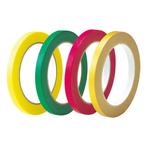 【廃番商品】バッグシーリングテープ9mm×50m　黄　【ＴＲＵＳＣＯ 和紙バッグシーリングテープ 黄 ９ｍｍ×５０ｍ】