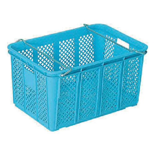 サンコー サンテナーA#80 ハンドル付 664×468×333mm ライトブルー SKA80HBL