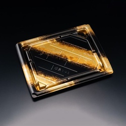 リスパック 寿司容器 バイオ板長 3-4B しょうえい金 本体