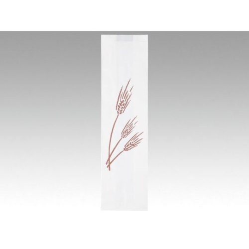 バケット袋 フランスパン紙袋麦の穂(白)No.34(ワイド) 大阪ポリエチレン販売