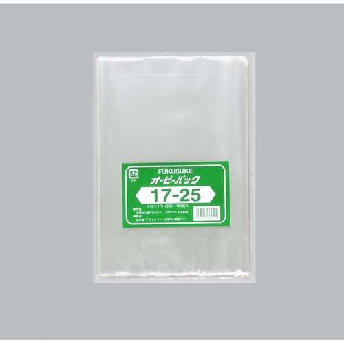 テープ無 OPP袋 オーピーパックC No.17-25 100枚入 福助工業