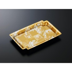 中央化学 刺身容器 CF かく鉢 26-17 みずえ金-BK 本体