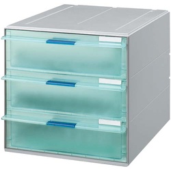 レターケースＵＮＩＦＥＥＬ透明引き出し深型３段×３