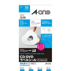 ＣＤ／ＤＶＤラベルＩＪＰ　マット紙　２面１０枚