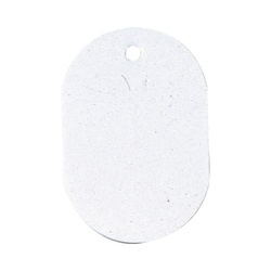 番号札　小　無地　１０個入　白