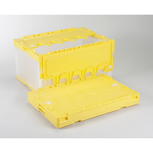 リス コンテナーCF-S76NR 650×440×340mm 透明/イエローACCN415