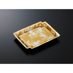 中央化学 刺身容器 CF かく鉢 22-17 みずえ金-BK 本体